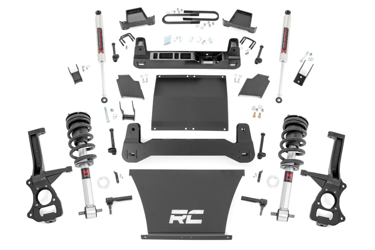 GMC Sierra 1500 Suspension Lift Kit - Rough Country - 4 Inch, AT4/Trailboss - 2025+